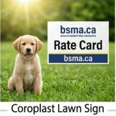 Coroplast Lawn H-signs